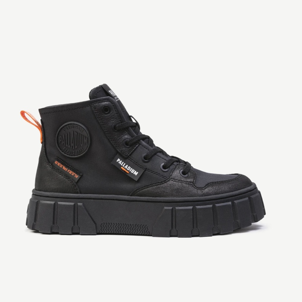 Palladium Women’s ‘Pallatower HI’ Boots - Black Nylon